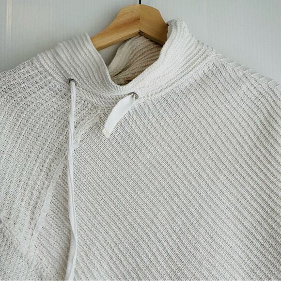 Soft Surroundings mochneck textured patchwork style sweater white size small - Picture 2 of 7